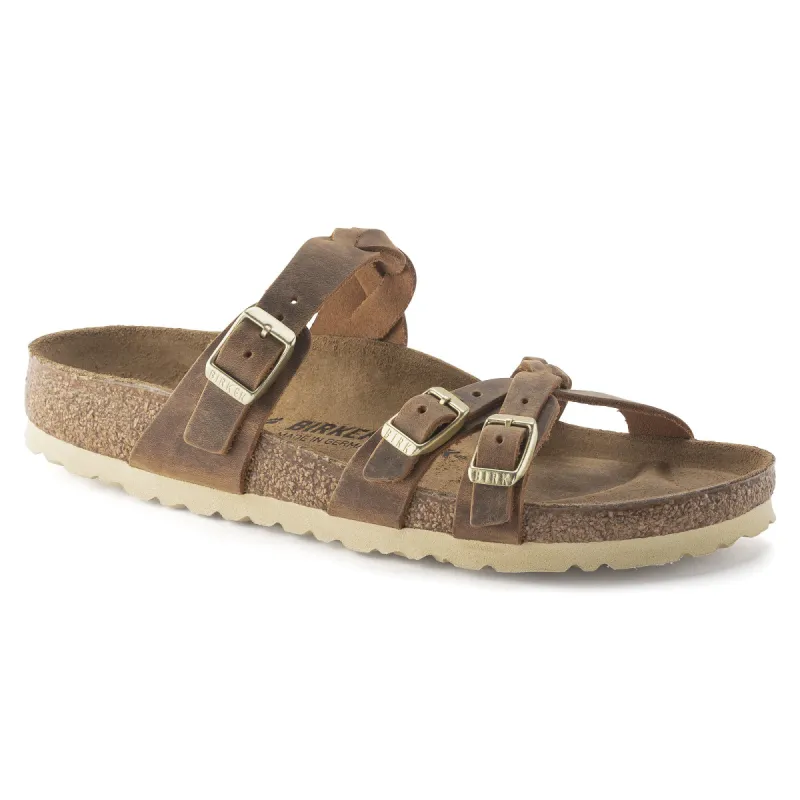 Franca Braided Natural Leather Oiled sold by Birkenstock