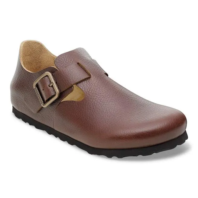 London Wire Buckle Leather Vintage Wood Roast Loafer / Slip On sold by Birkenstock