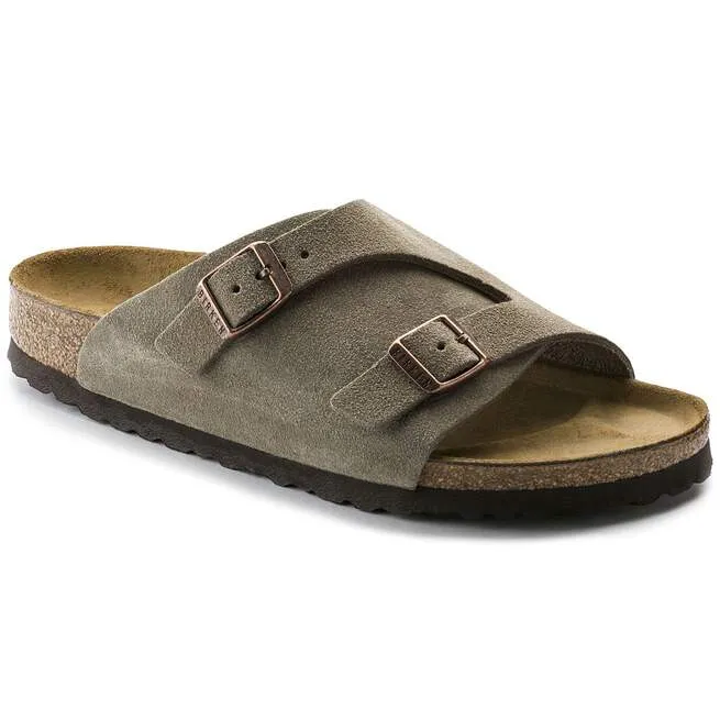 Zürich Suede Leather Taupe Mule sold by Birkenstock