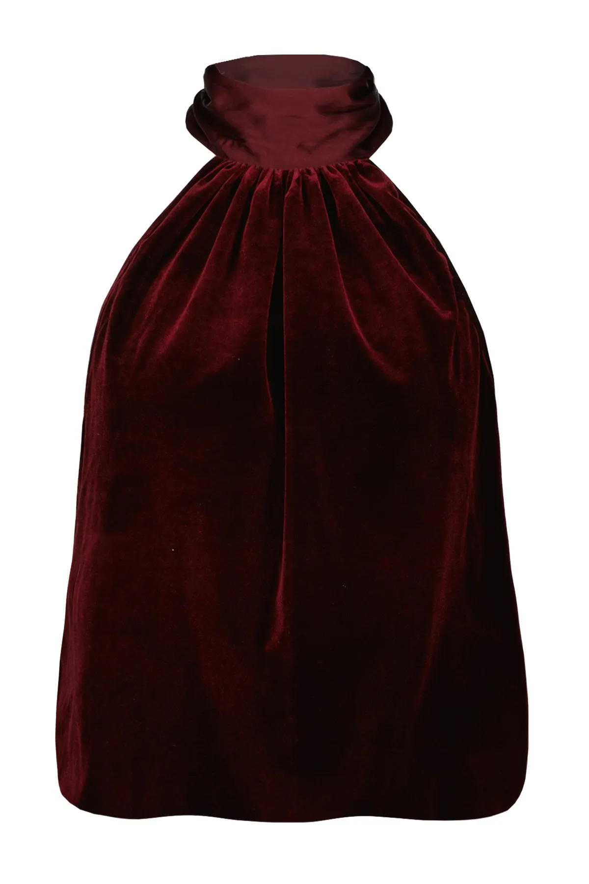 Luxe Velvet Bubble Hem Halter Top sold by bishop + young product image thumbnail 4