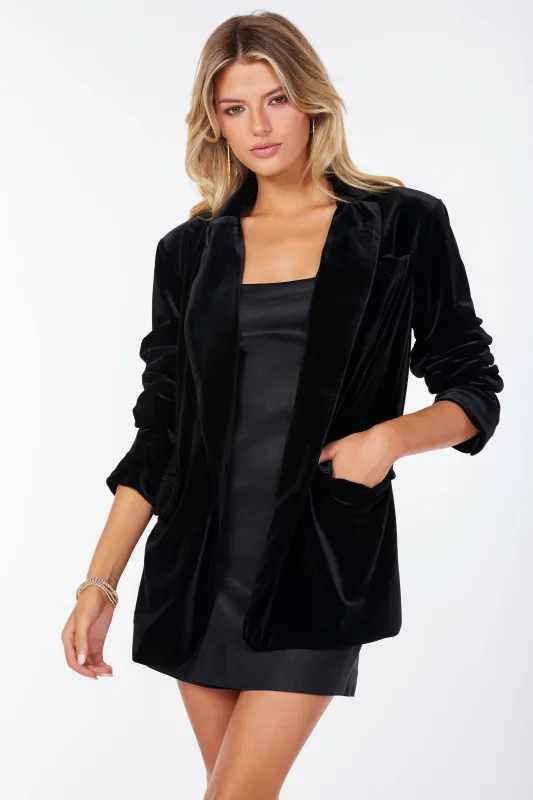 Luxe Velvet Blazer sold by bishop + young