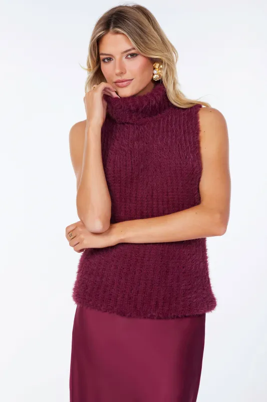 Colette Sleeveless Turtleneck sold by bishop + young