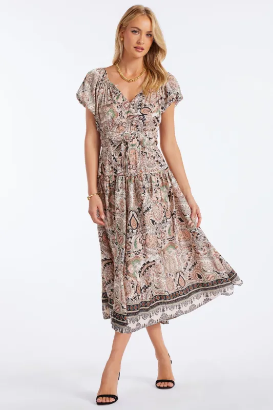 Rosewood Tiered Dress sold by bishop + young