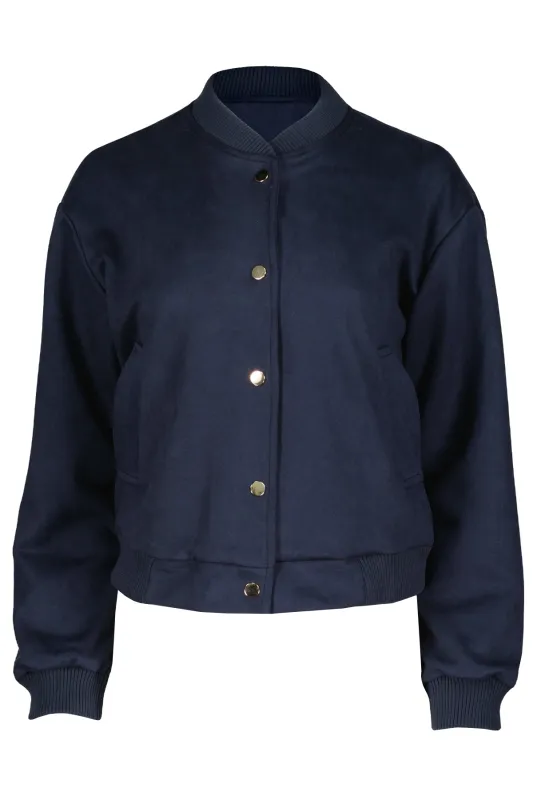 Chelsea Faux Suede Bomber sold by bishop + young