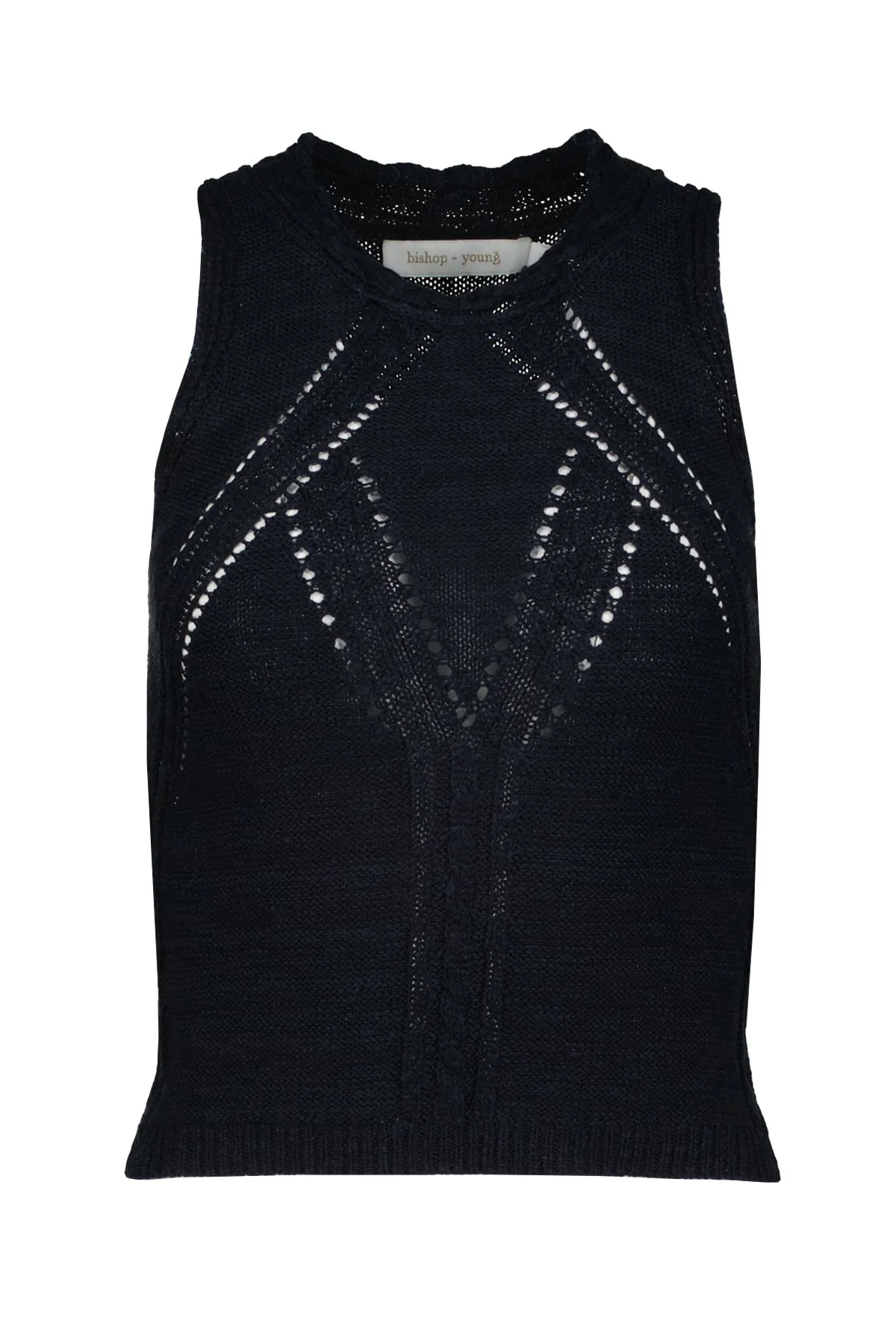 Muse Pointelle Tank sold by bishop + young