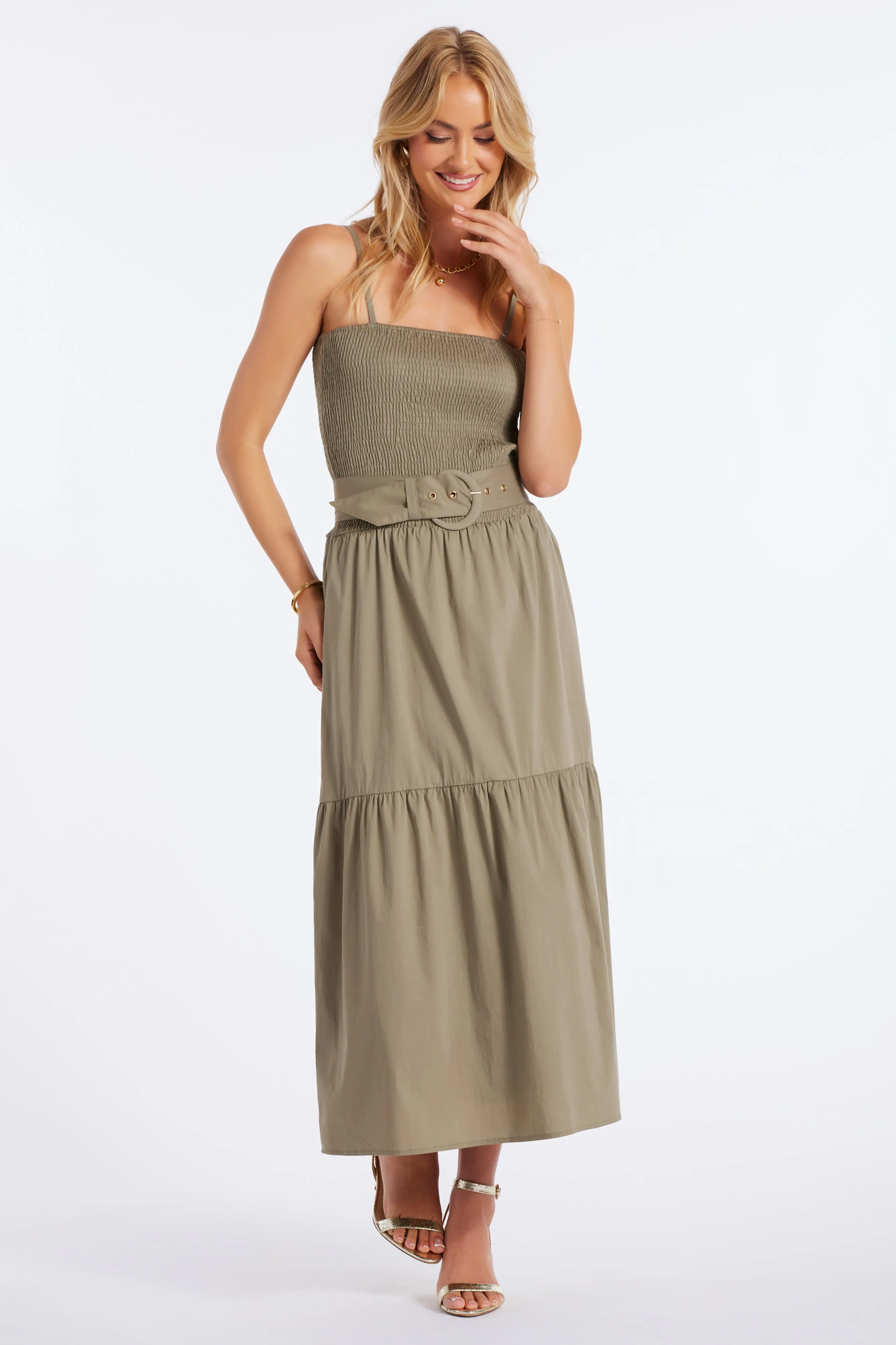 Stella Smock Tiered Dress sold by bishop + young