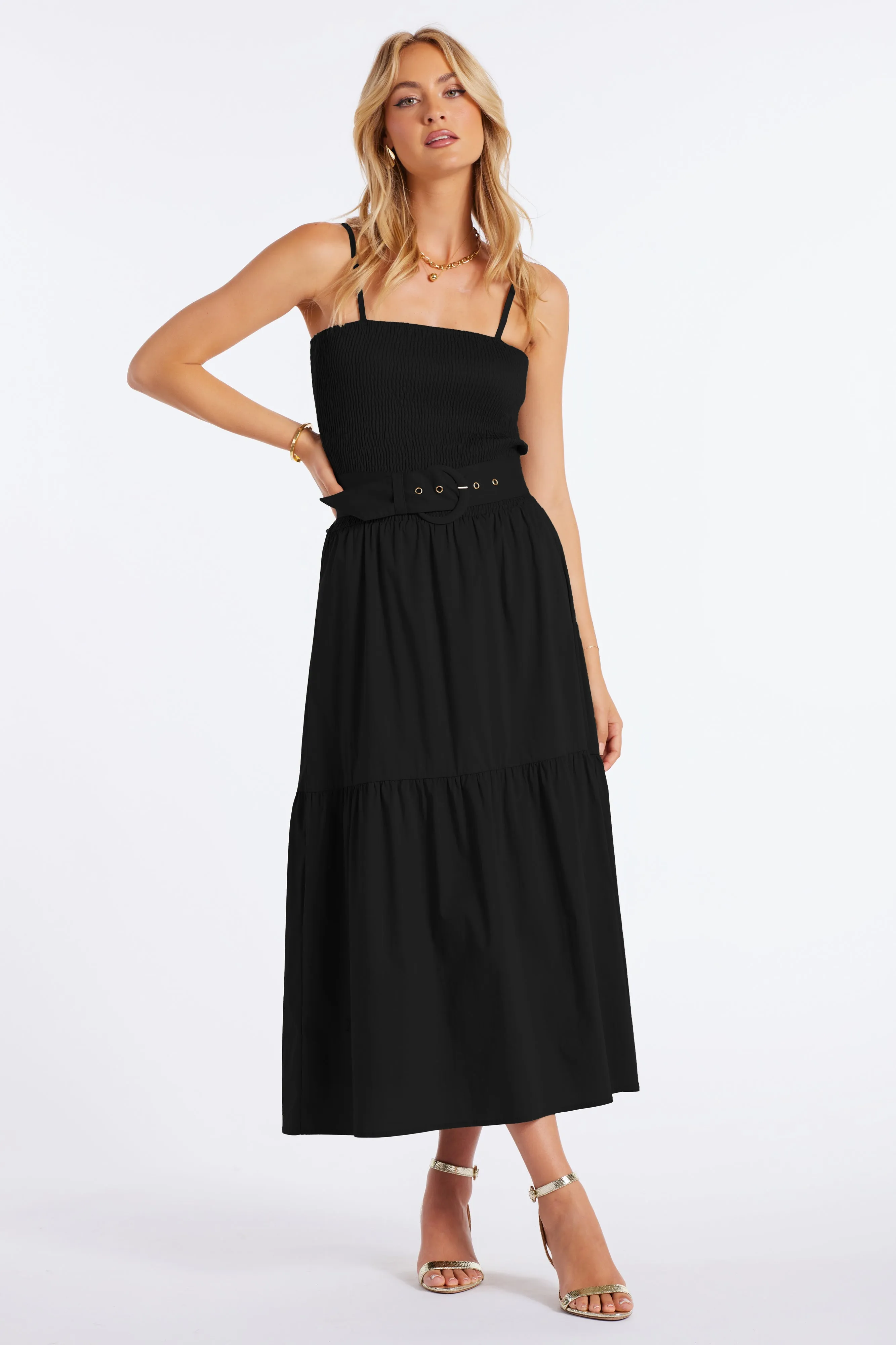 Stella Smock Tiered Dress sold by bishop + young product image thumbnail 5