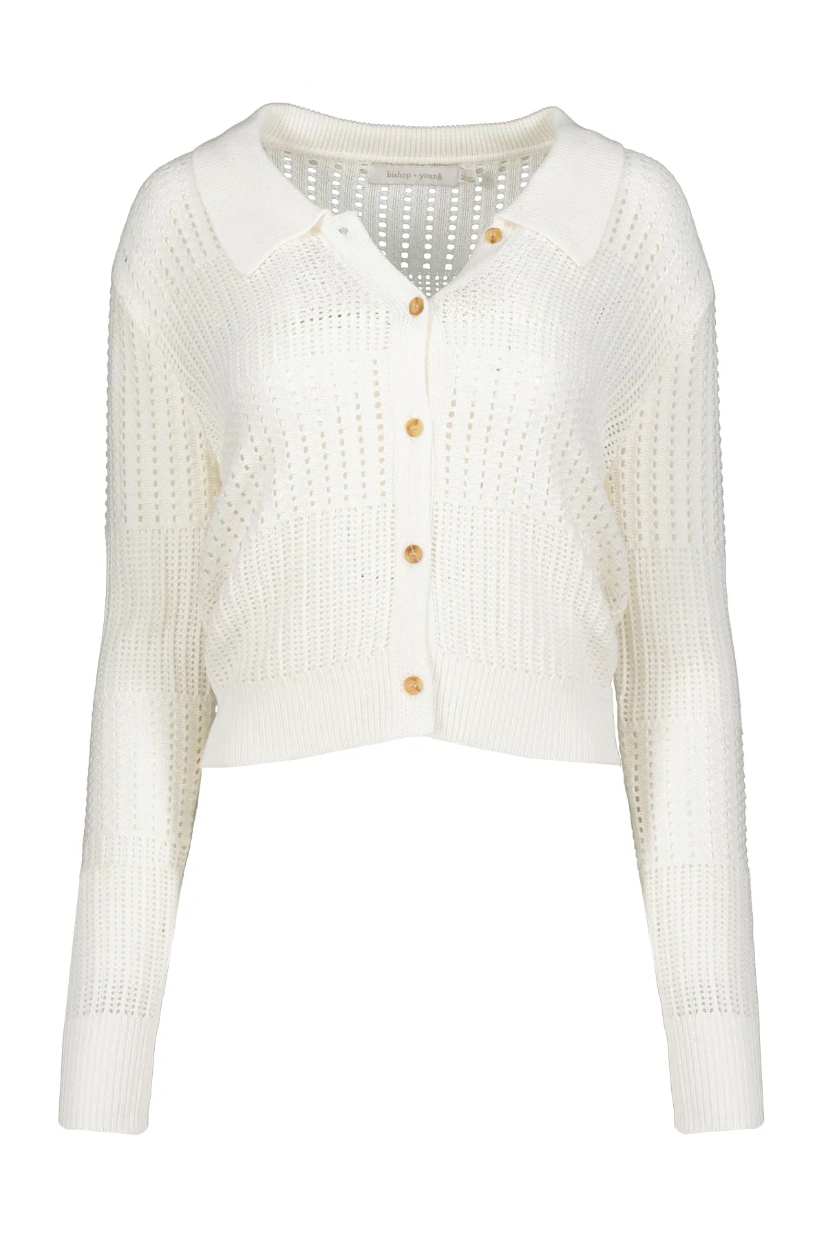 Sporty Pointelle Cardigan sold by bishop + young product image thumbnail 4