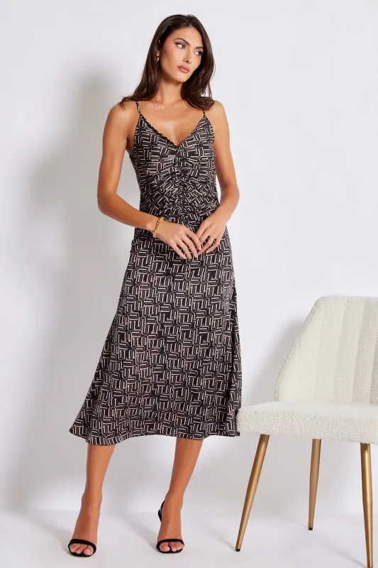 Adria Ruched Front Dress sold by bishop + young