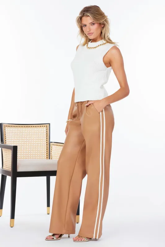 Faux Leather Track Pant sold by bishop + young