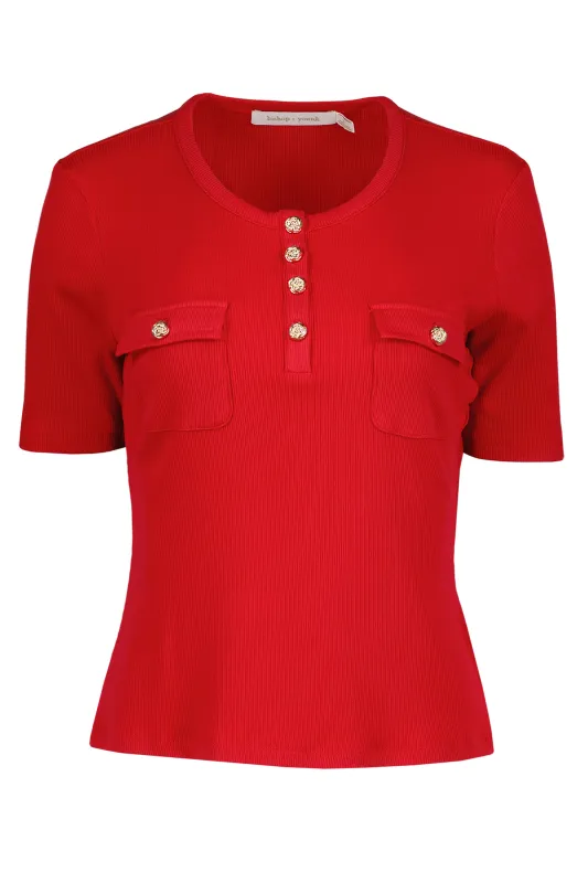 Beverly Ribbed Tee made by bishop + young