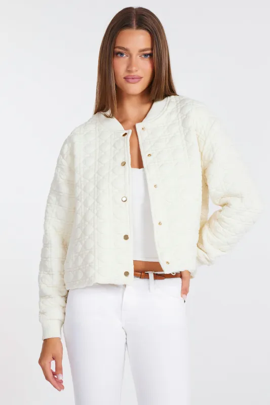 Beachwalk Quilted Bomber made by bishop + young