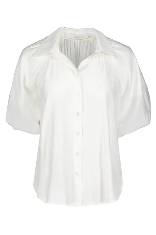 Anise Bubble Sleeve Top made by bishop + young