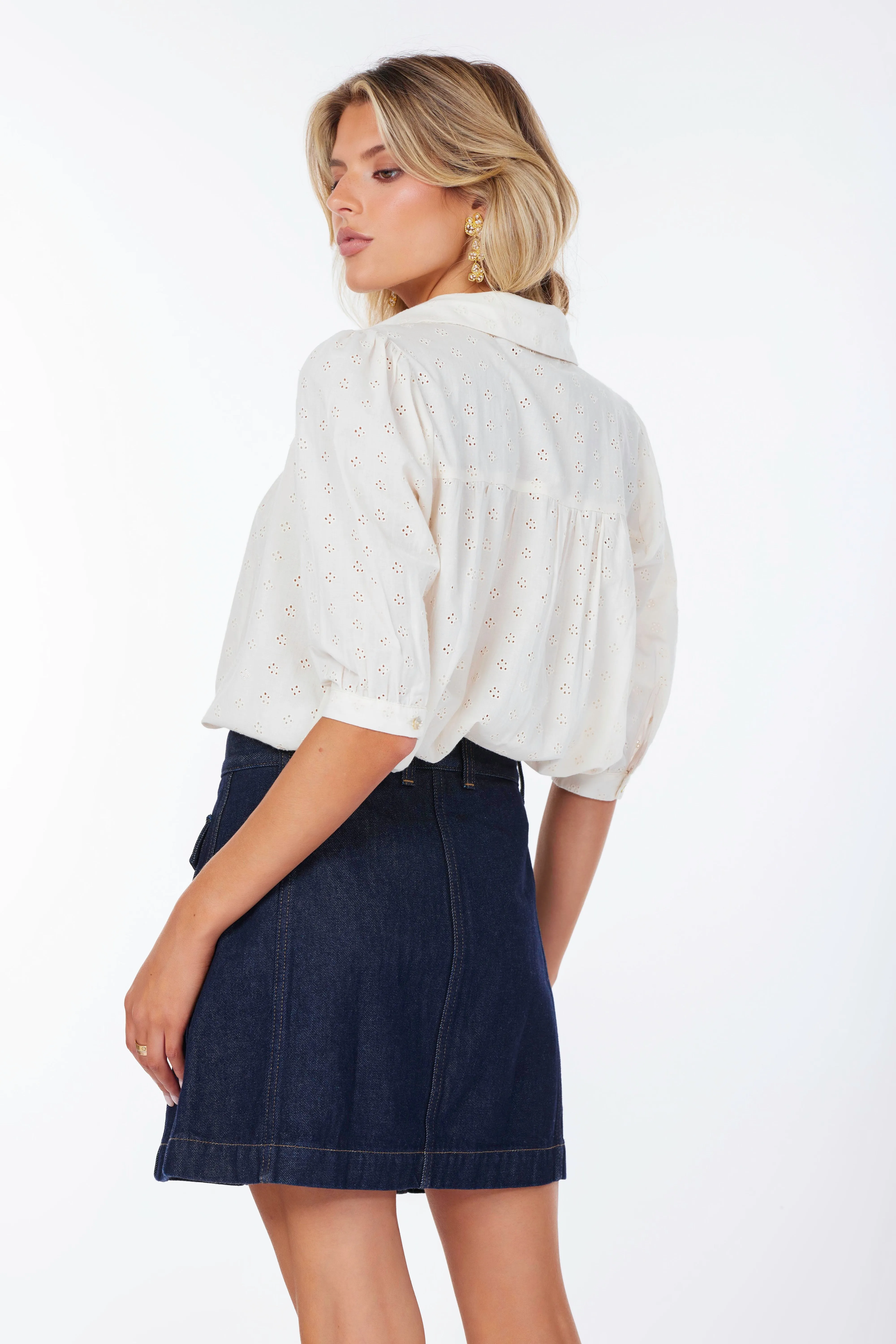 Esme Eyelet Blouse sold by bishop + young product image thumbnail 2