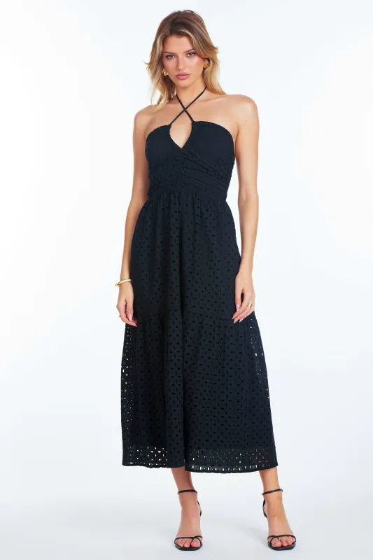 Aeries Halter dress made by bishop + young