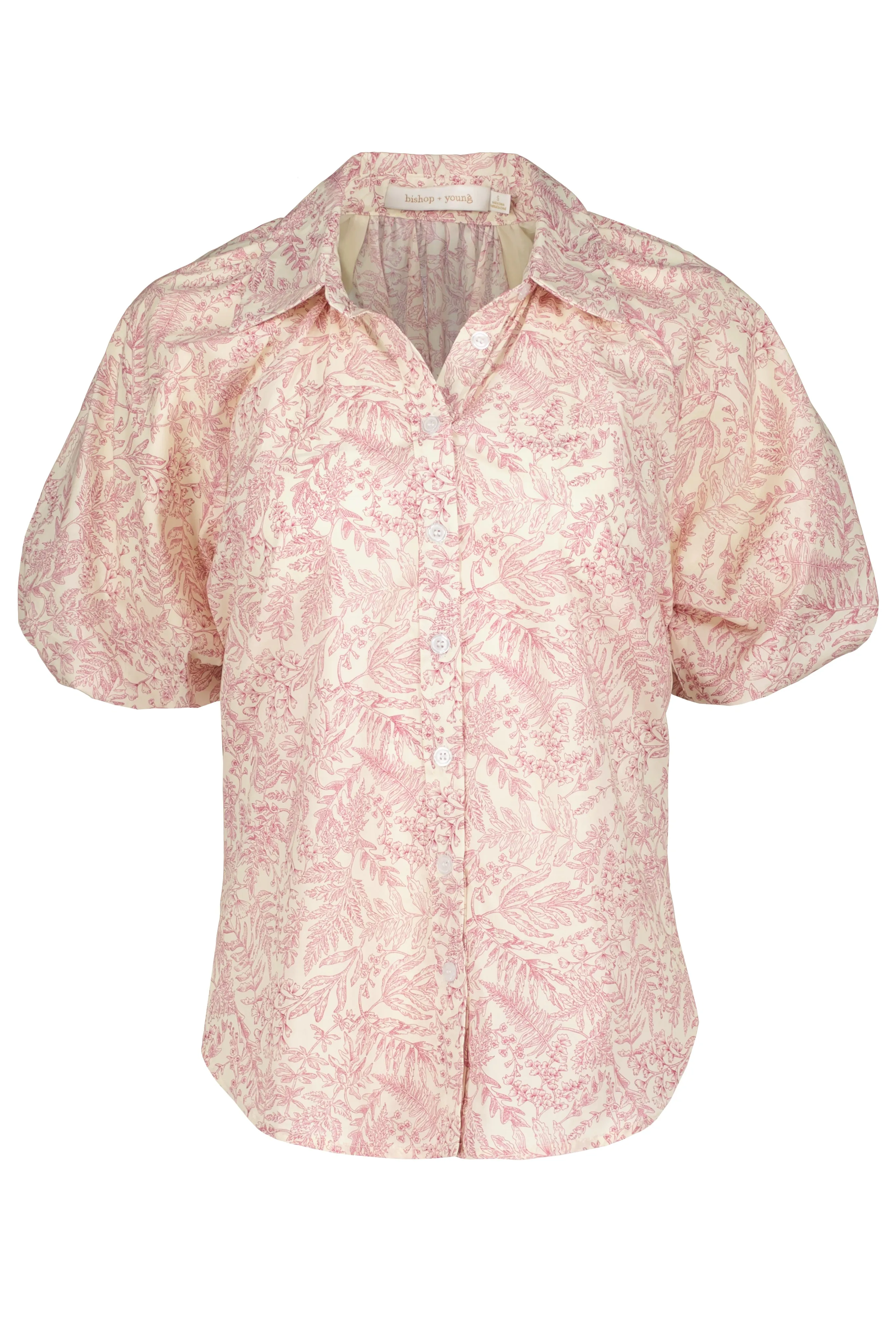 Anise Printed Bubble Sleeve Top sold by bishop + young