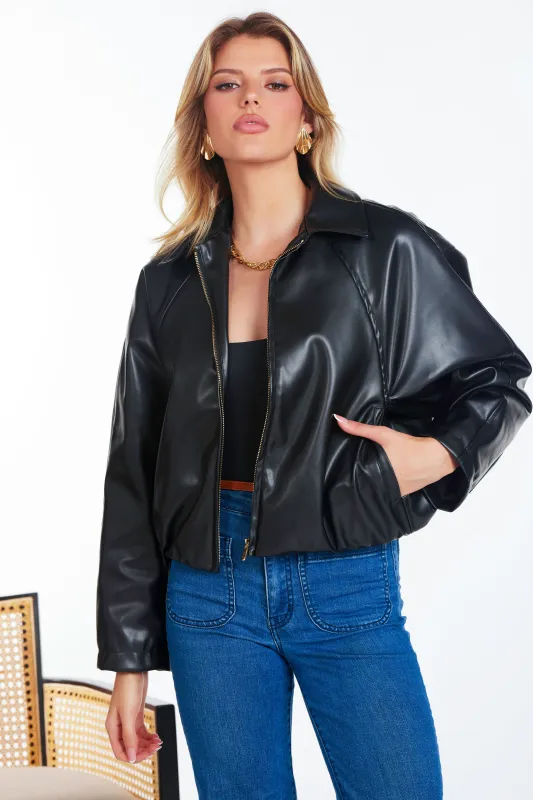 Clayton Bubble Hem Bomber made by bishop + young