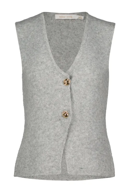 Gelina Sleeveless Sweater made by bishop + young