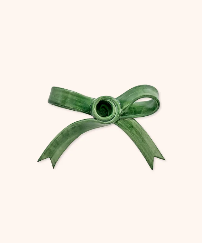Portacandela Fiocco Verde made by Bitossi