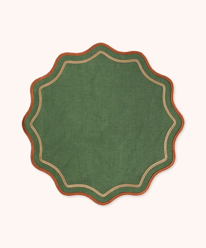 Set 2 Tovagliette Verde/Arancio/Rosa made by Bitossi