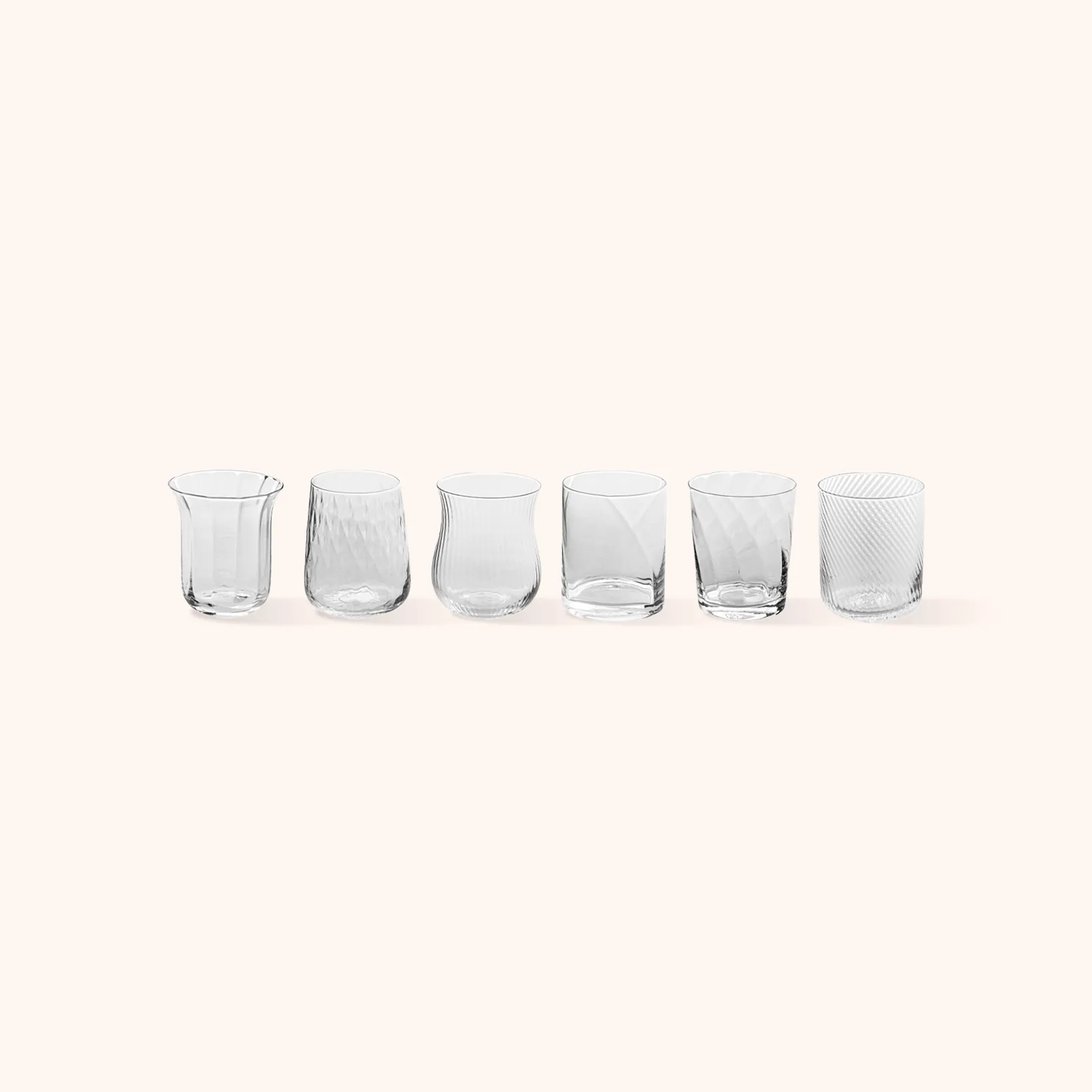 Set 6 Tumbler Texture Trasparente sold by Bitossi product image thumbnail 2