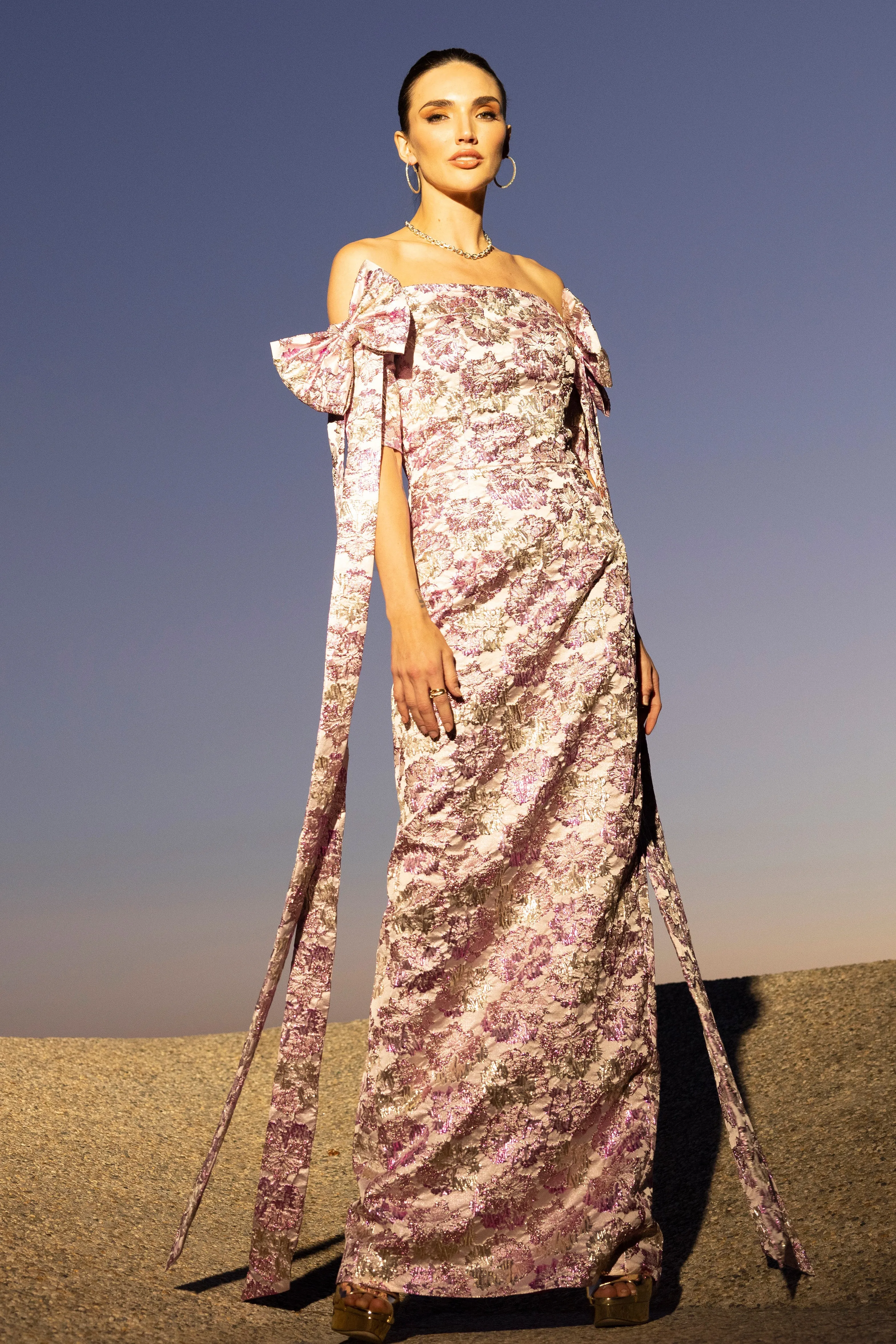 Paisley Gown sold by Black Halo product image thumbnail 3