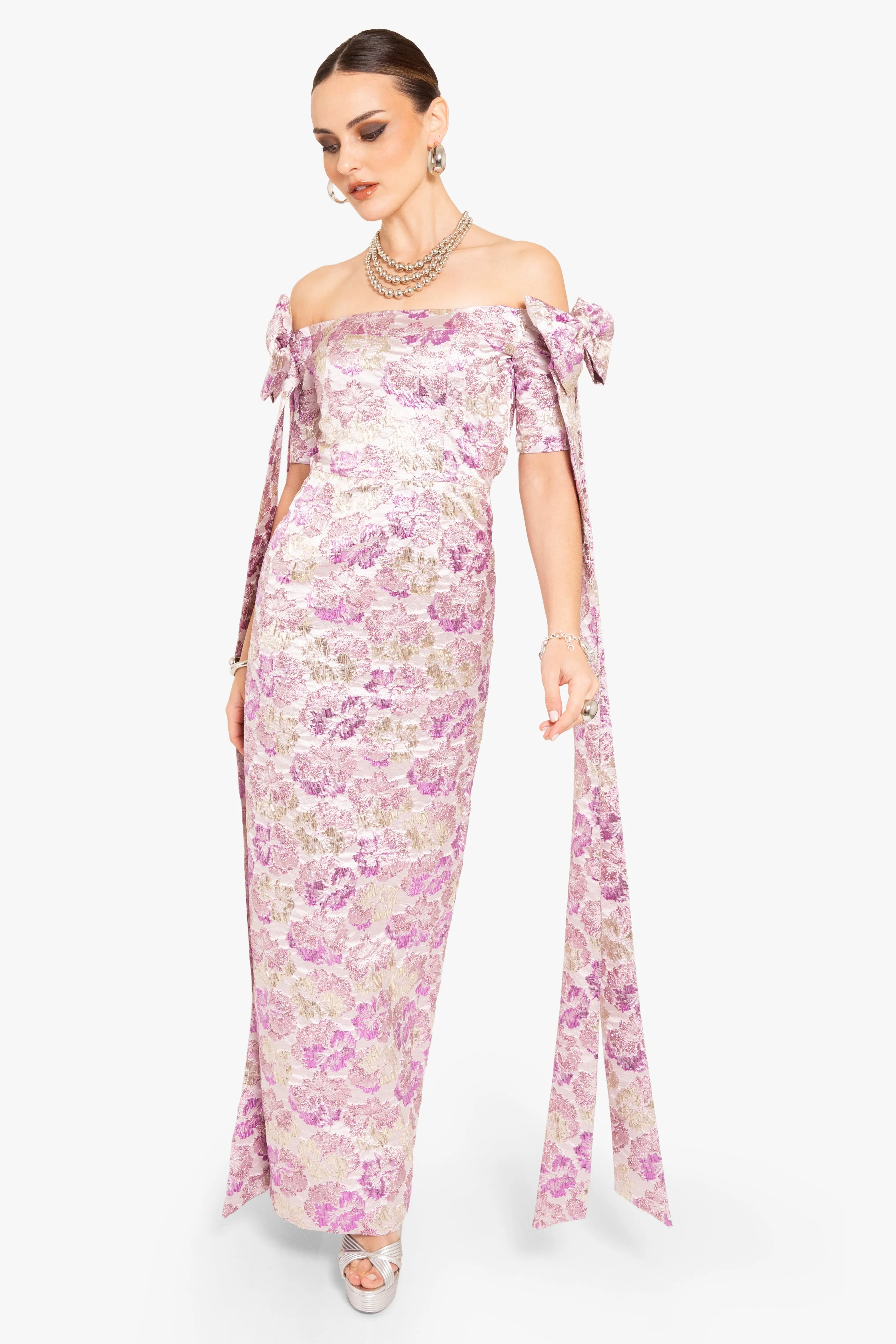 Paisley Gown sold by Black Halo product image thumbnail 4