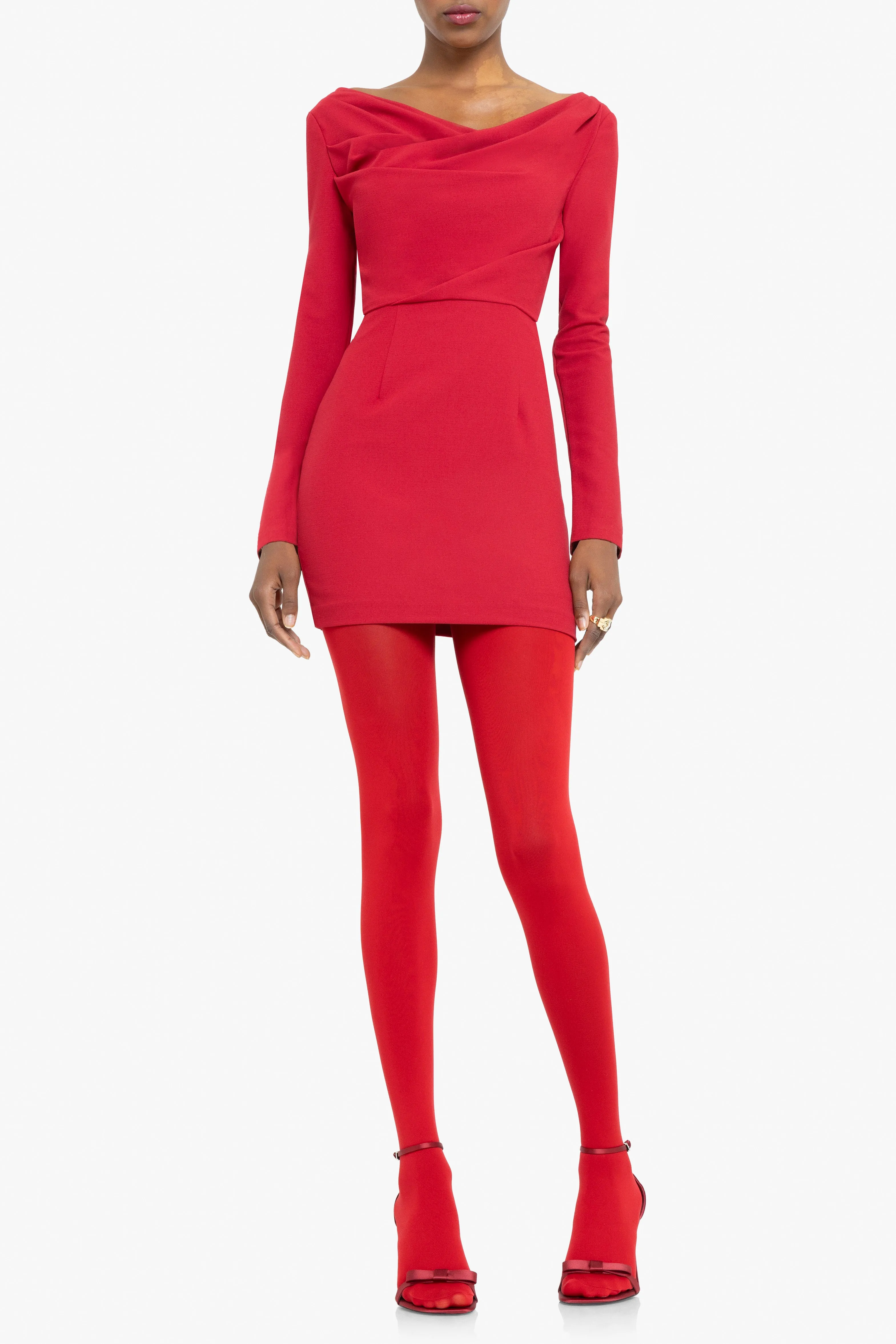 Long Sleeve Jacqueline Micro Mini Dress sold by Black Halo