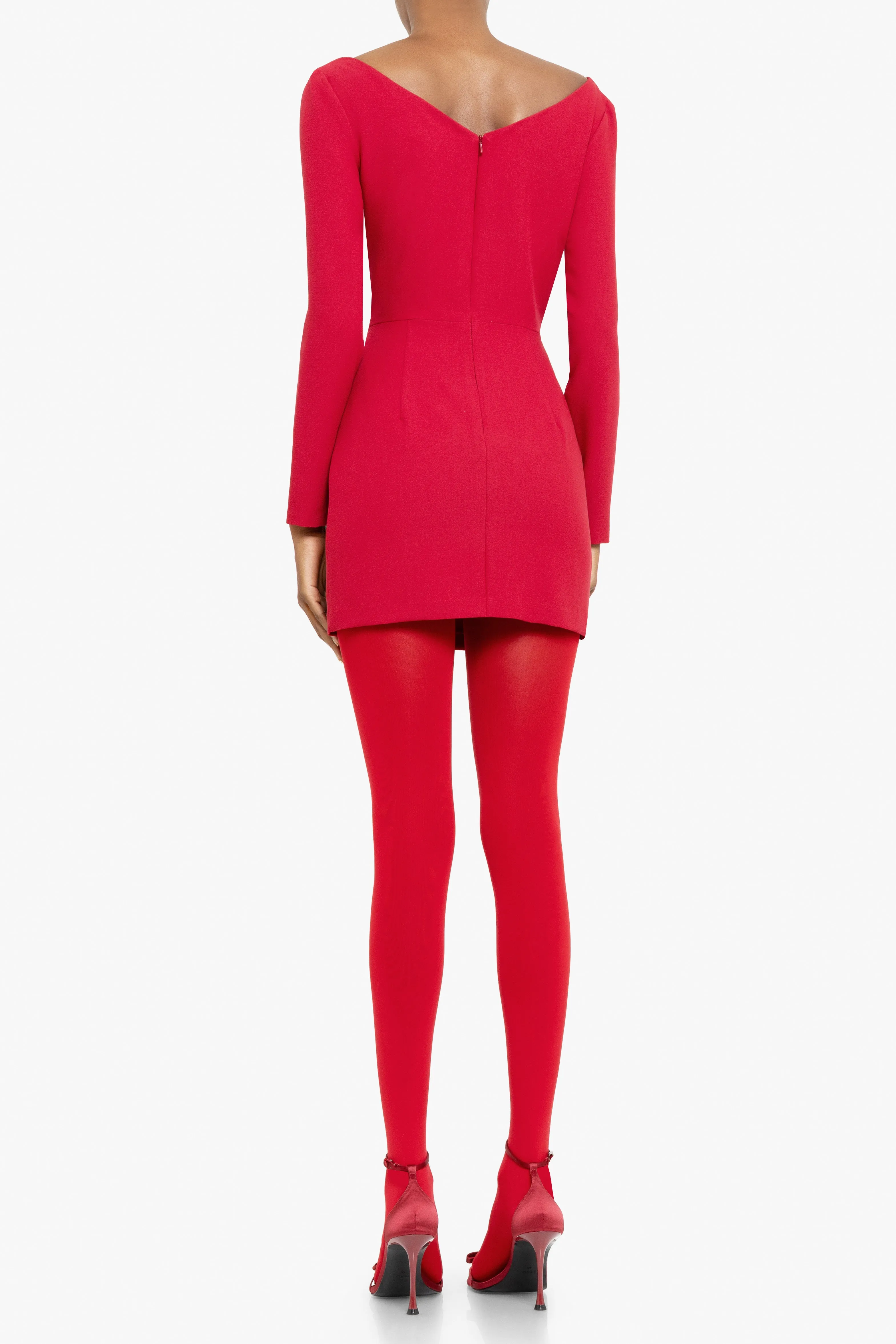 Long Sleeve Jacqueline Micro Mini Dress sold by Black Halo product image thumbnail 5