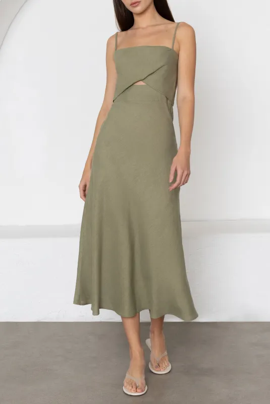 Jada Midi dress made by Black Halo