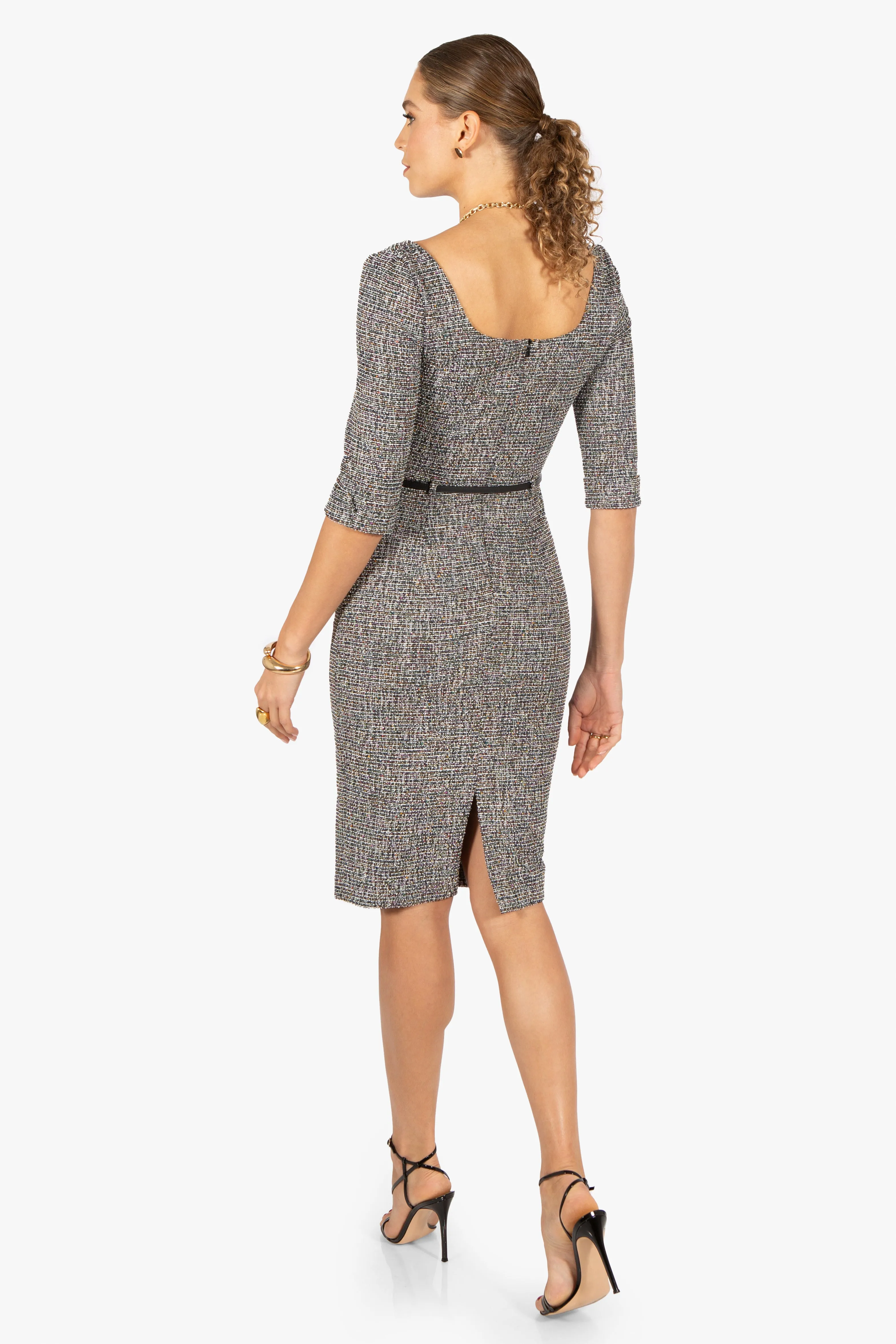 3/4 Sleeve Jackie O Dress sold by Black Halo product image thumbnail 3