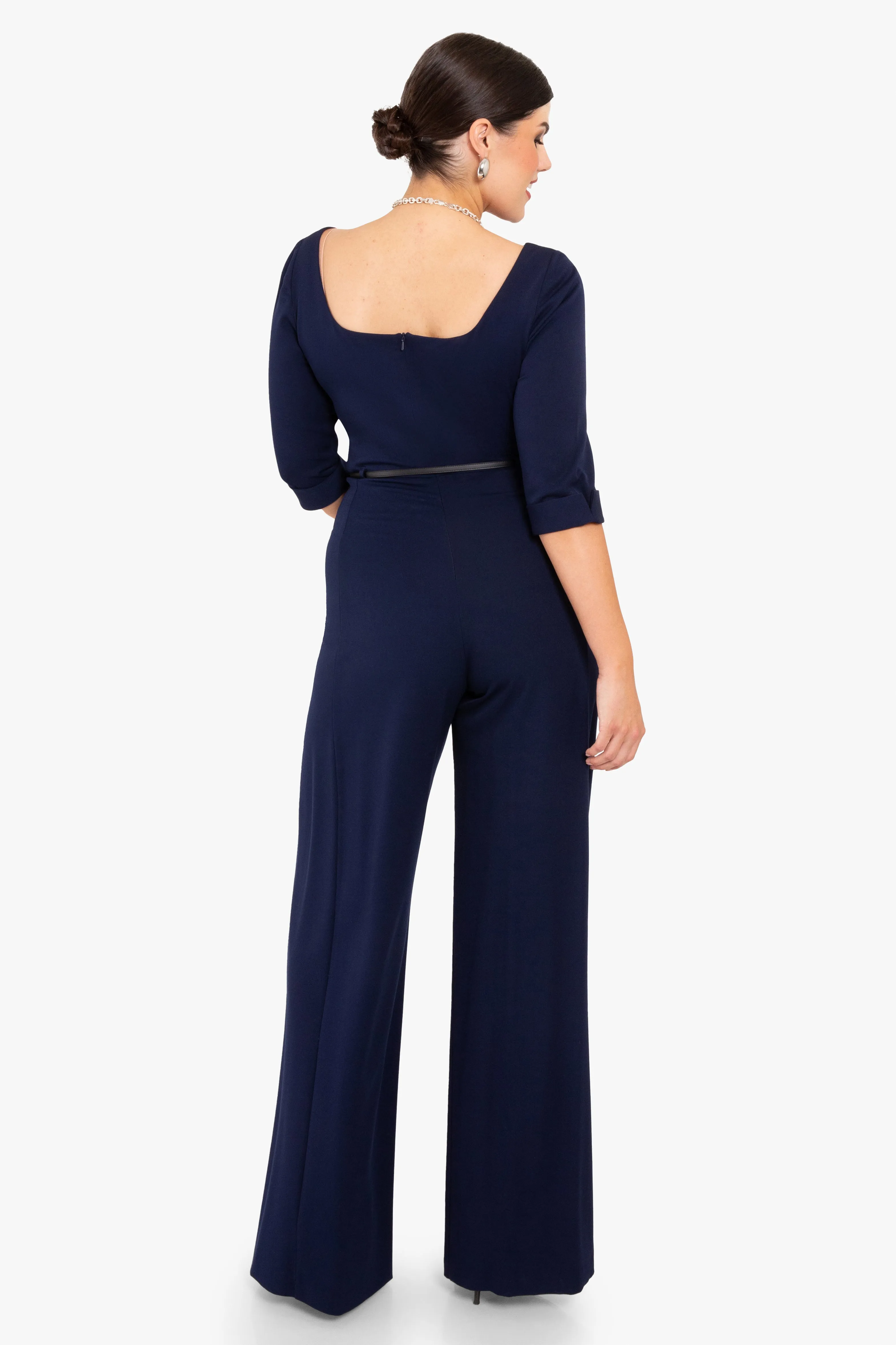 Classic 3/4 Sleeve Jackie O Jumpsuit sold by Black Halo product image thumbnail 4