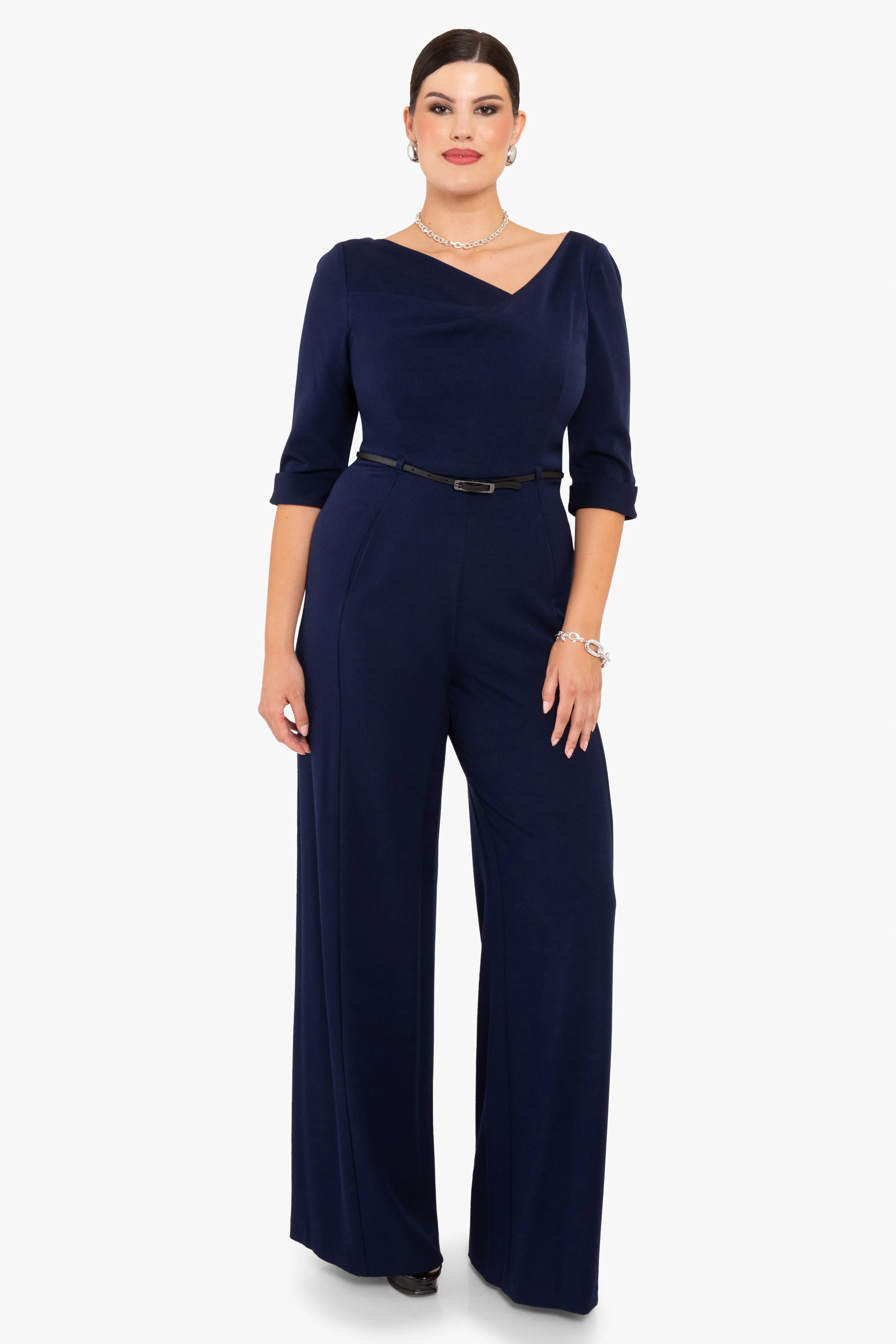 Classic 3/4 Sleeve Jackie O Jumpsuit sold by Black Halo