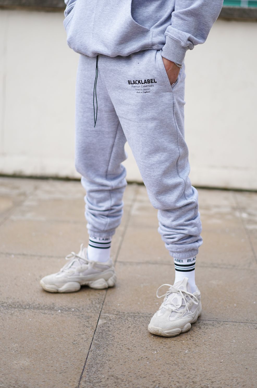Essential Marl Grey Joggers sold by Black Label product image thumbnail 4