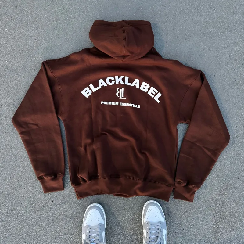 Brown Premium Essential Hoodie sold by Black Label
