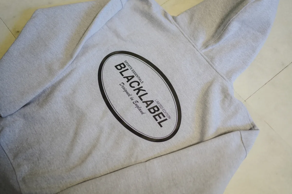 Essentials Hoodie- Marl Grey made by Black Label