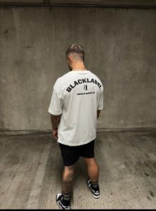 White Premium Essential Oversized Tee sold by Black Label