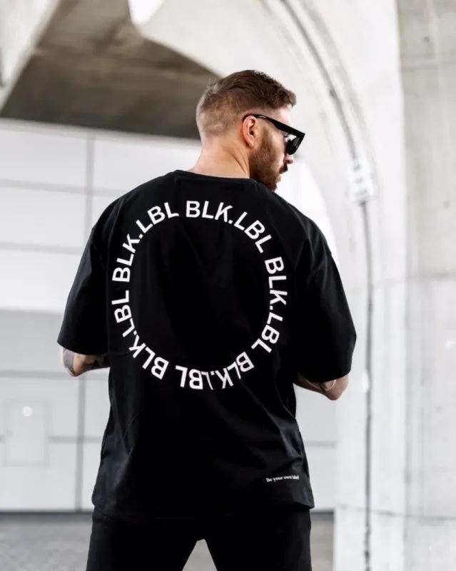 Black Circle Print Oversized T Shirt sold by Black Label