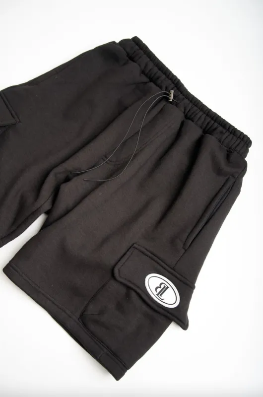 Essential Black Cargo Shorts sold by Black Label