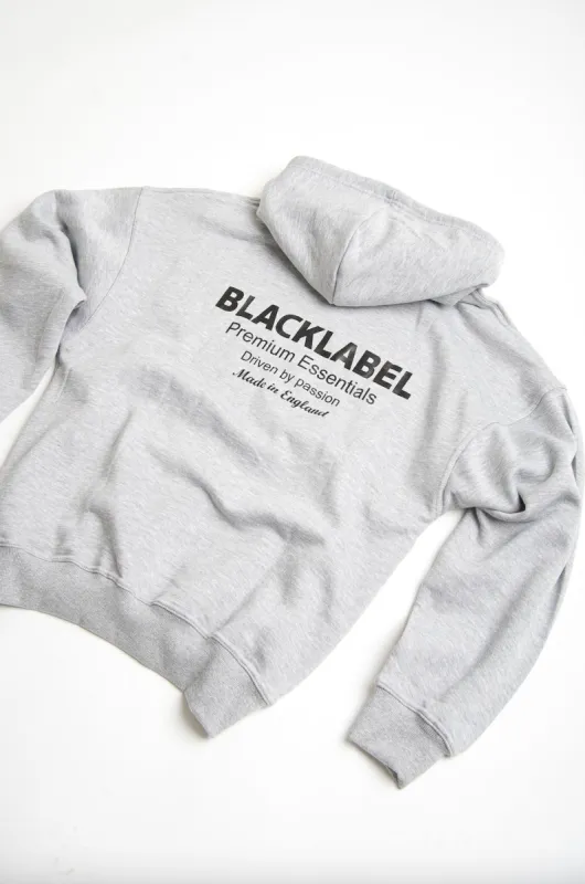 Essential Marl Grey Hoodie sold by Black Label