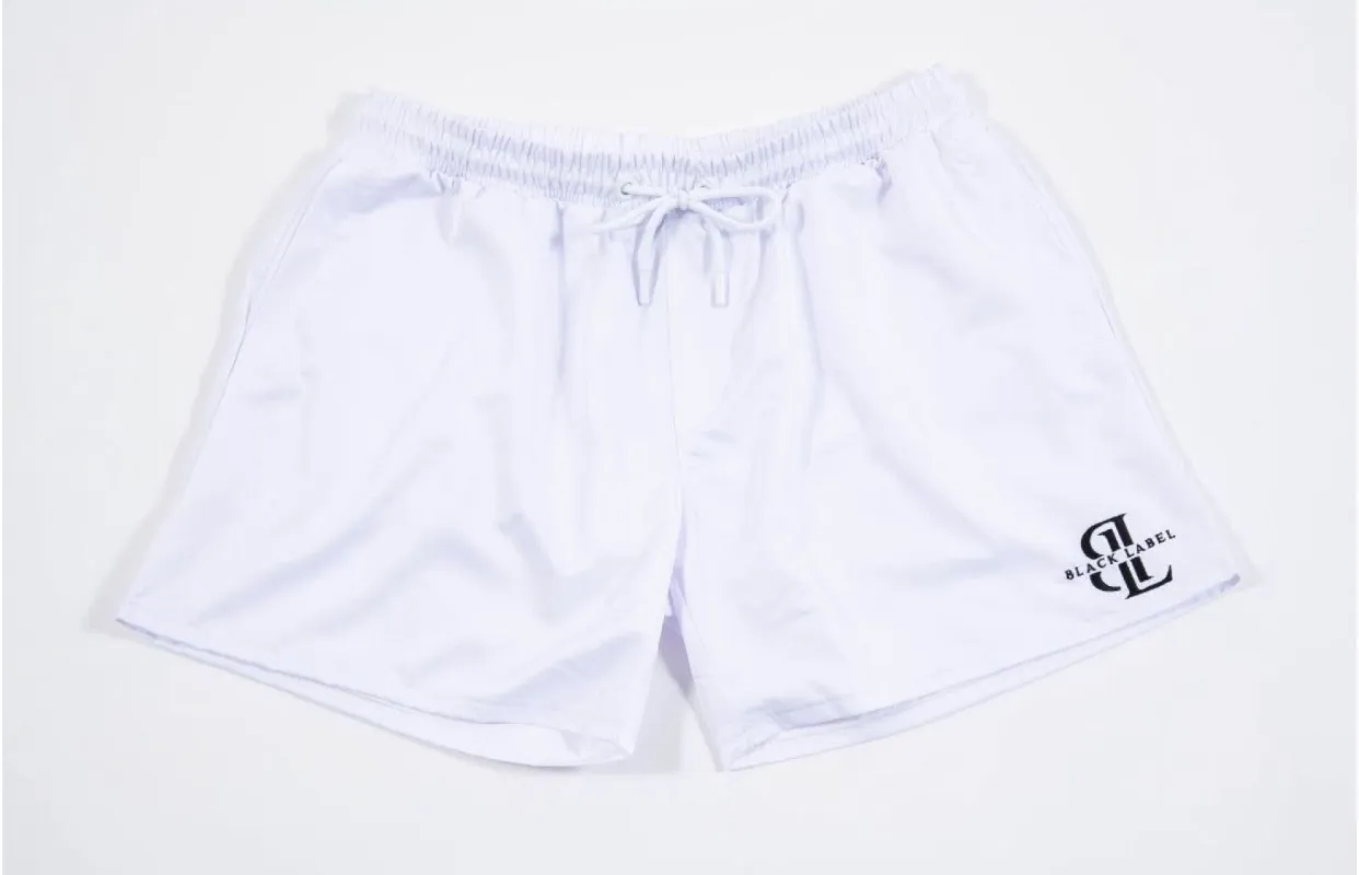 White Premium Swim Shorts sold by Black Label