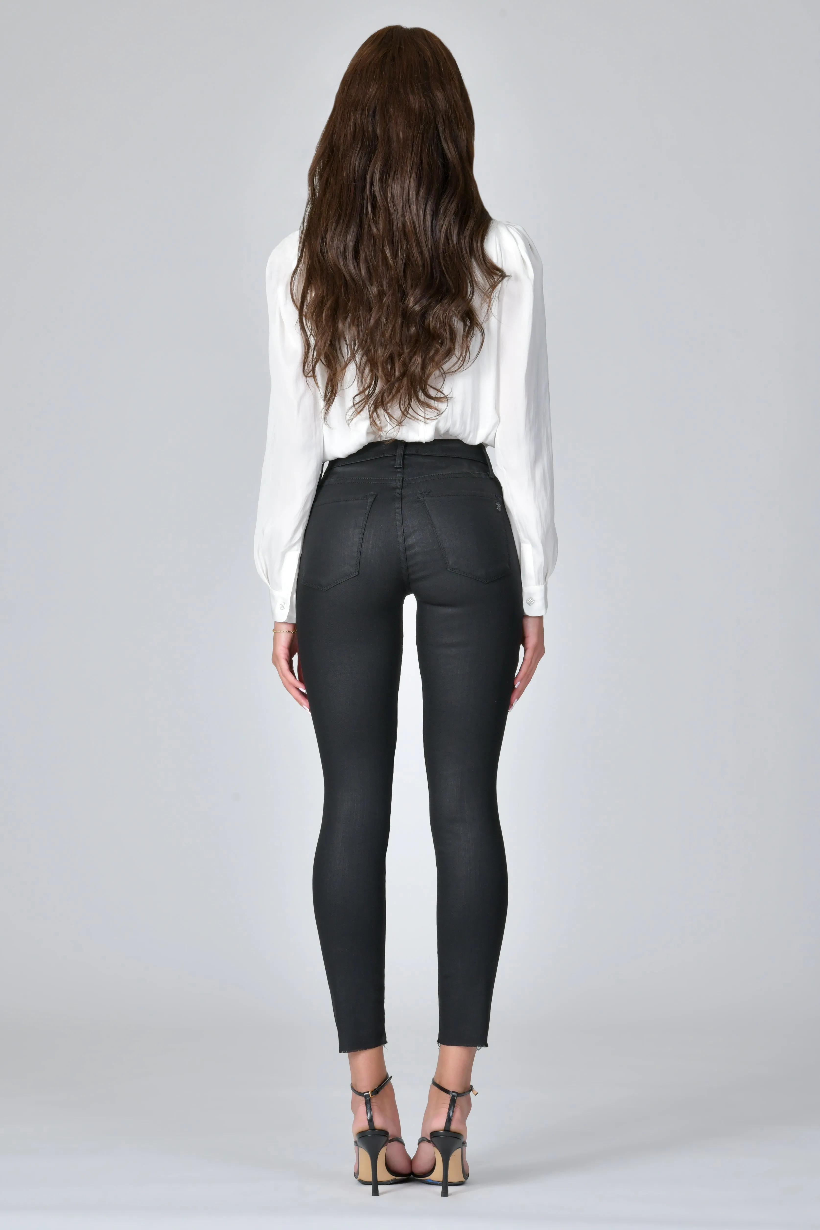 Carmen High Rise Ankle Fray - Black Mirror sold by Black Orchid product image thumbnail 4