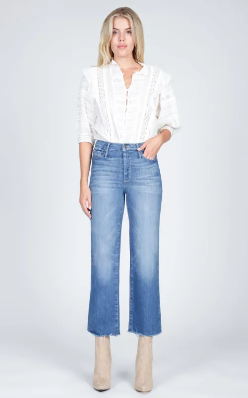 Marisa Relaxed Straight Fray - Right On sold by Black Orchid