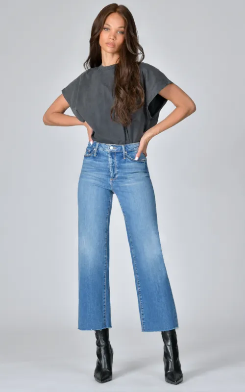 Marisa Relaxed Straight Fray - Drinks On Me sold by Black Orchid