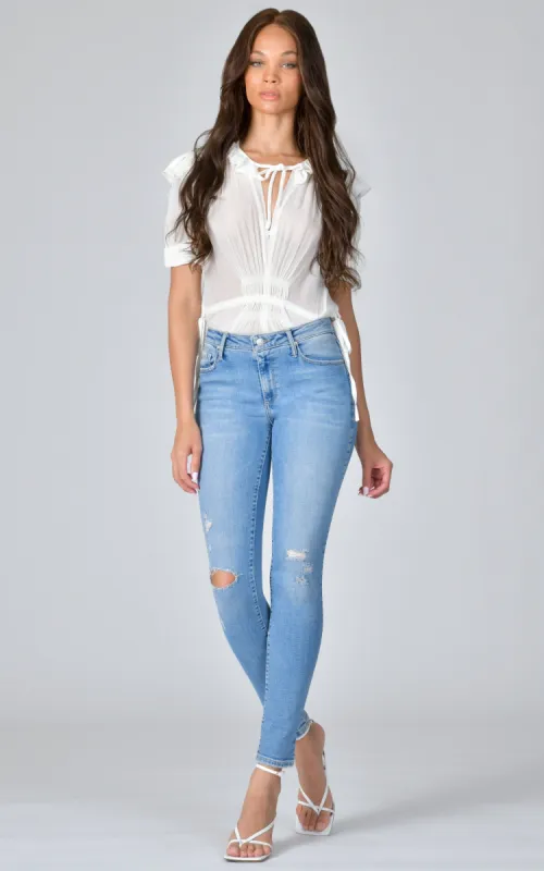 Jude Mid Rise Skinny - Hard To Say No sold by Black Orchid