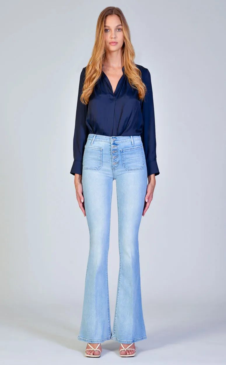 Audrey Patch Pocket Flare - New Sky sold by Black Orchid product image thumbnail 2