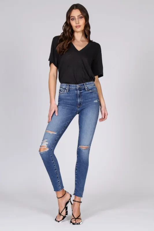 Carmen High Rise Ankle Fray - Indigo Child sold by Black Orchid