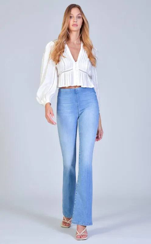 Fernanda High Rise Pull On Flare - Old Town Road sold by Black Orchid