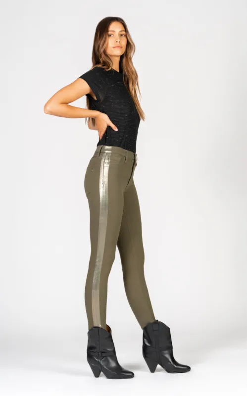 Gisele High Rise Skinny - Army Green sold by Black Orchid