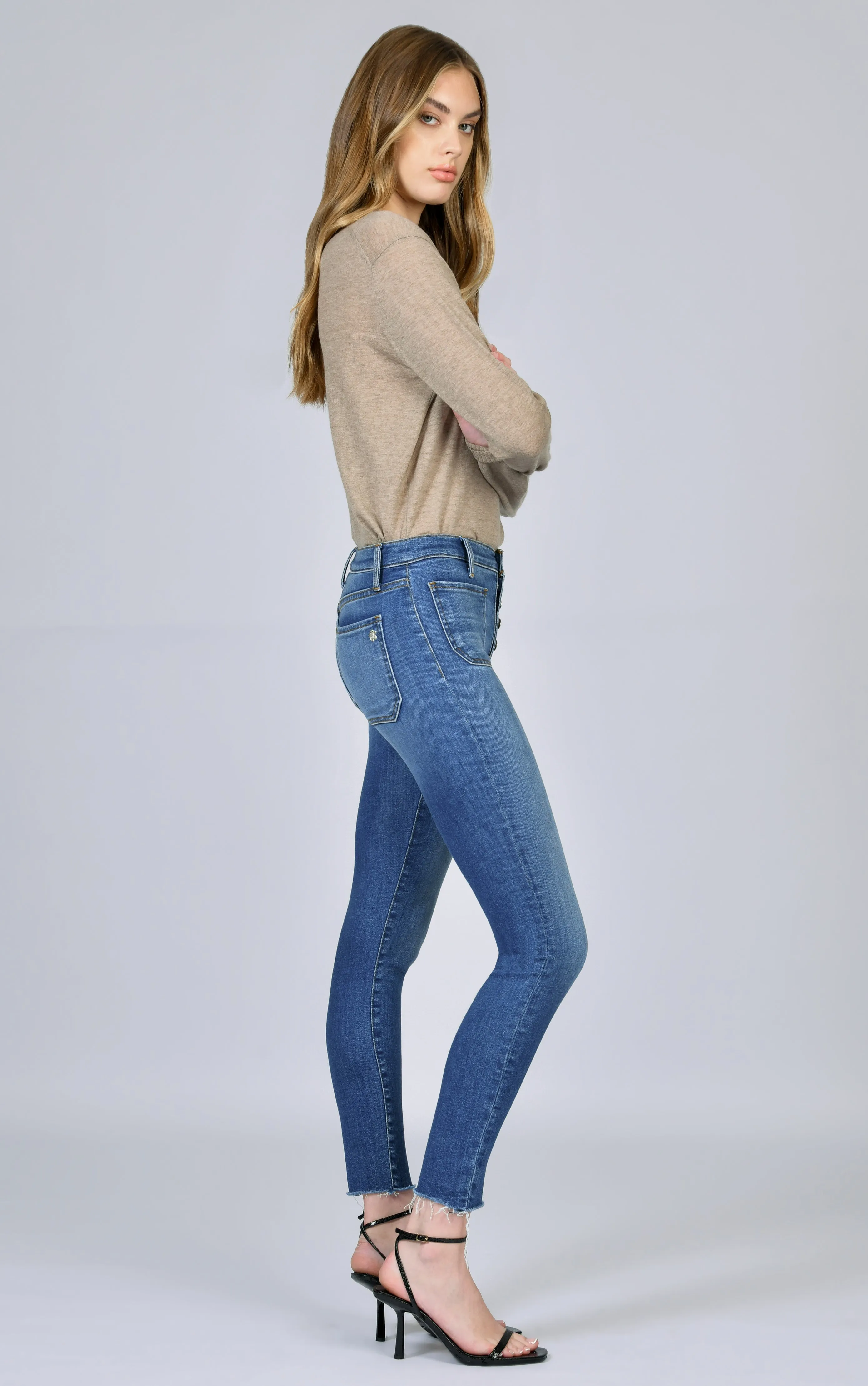 Ava Patch Pocket Skinny - I'm So Excited sold by Black Orchid product image thumbnail 3